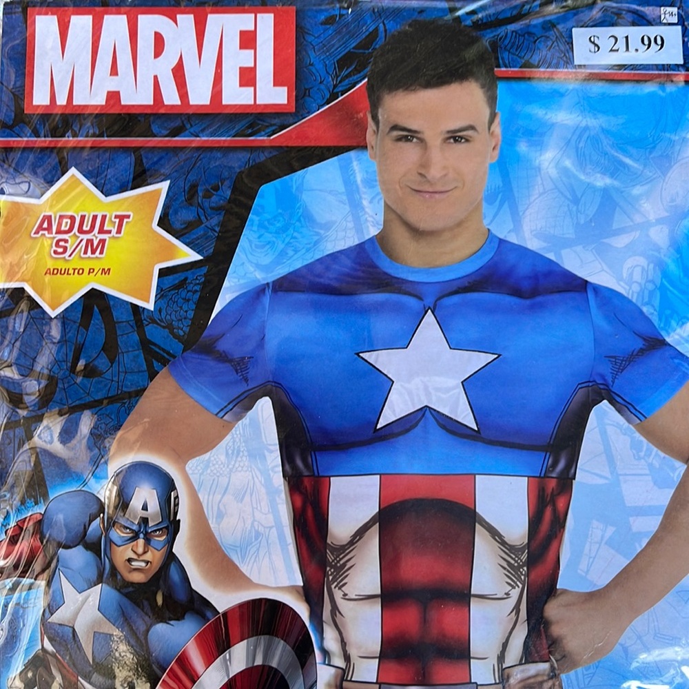 Captain America Mens T-Shirt! New!